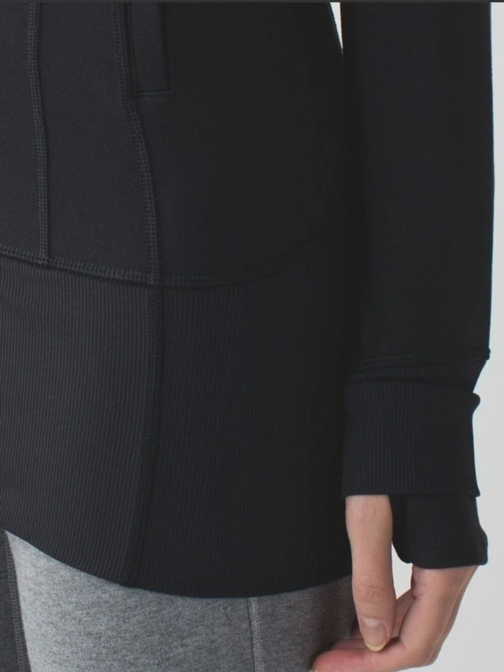 Lululemon Daily Practice Hooded Layer Black Jacket Active Size 6 - Picture 4 of 10